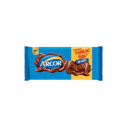 CHOCOLATE TABLETE ARCOR AO LEITE 150GR *CP01