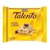 CHOCOLATE TALENTO BCO CEREAIS PASSAS C/12X85GR *CP02