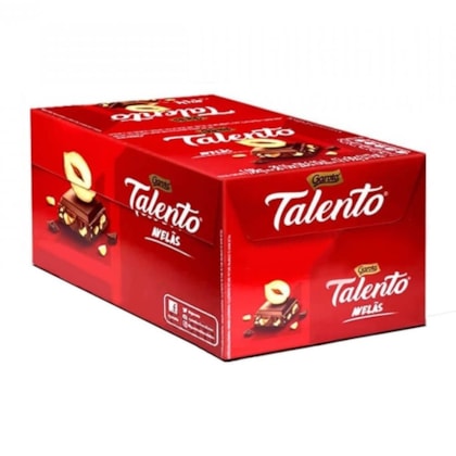 CHOCOLATE TALENTO LEITE C/AVELA C/12X85G *CP02