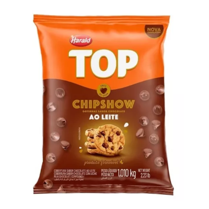 CHOCOLATE TOP COBERTURA EM GOTAS CHIPSHOW AO LEITE 1,01KG