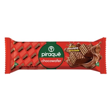 CHOCOLATE WAFER PIRAQUE AO LEITE C/16*TP BIS