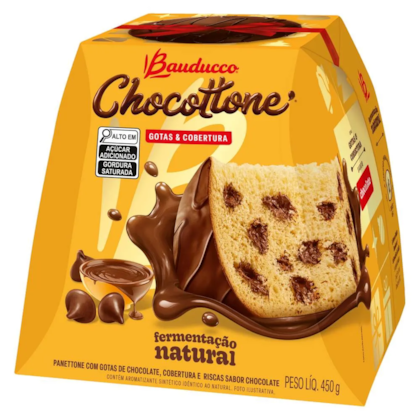 Chocottone Bauducco Gotas e Cobertura 450g