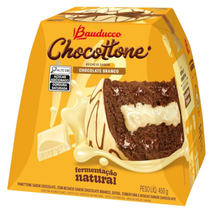 Chocottone Bauducco Recheio Sabor Chocolate Branco 450g