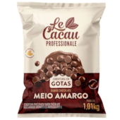 Cobertura Fracionada Gotas Chocolate Meio Amargo 1,01kg - LeCacau