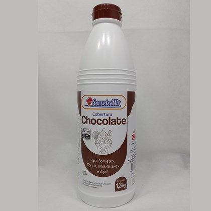 Cobertura Para Sorvete Sabor Chocolate 1,3kg - Sorvete Mix