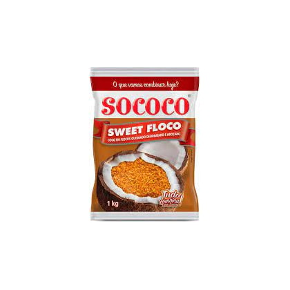 COCO QUEIMADO EM FLOCOS SOCOCO 1KG