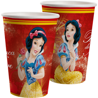 COPO PAPEL BRANCA DE NEVE 330ML C/8 REGINA