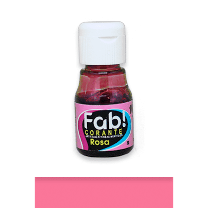 CORANTE LIQ.10ML FAB ROSA *CP02