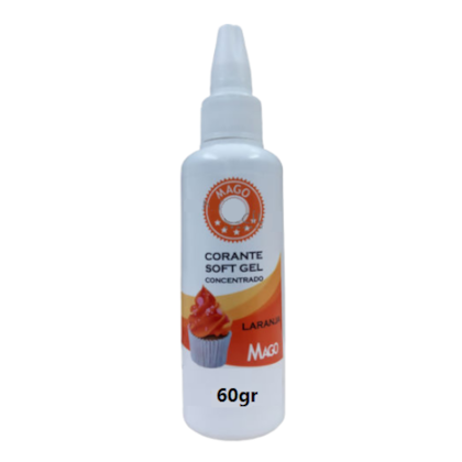 Corante Soft Gel 60ml MAGO - Laranja