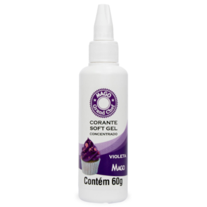 CORANTE SOFT GEL VIOLETA 60ML MAGO *CP02