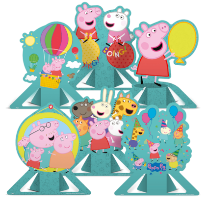 DECORACAO DE MESA.PEPPA PIG C/6 REGINA