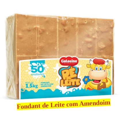 DOCE GULOSINA PE DE LEITE 1,500KG*LEITE C/AMENDOIM *CP01