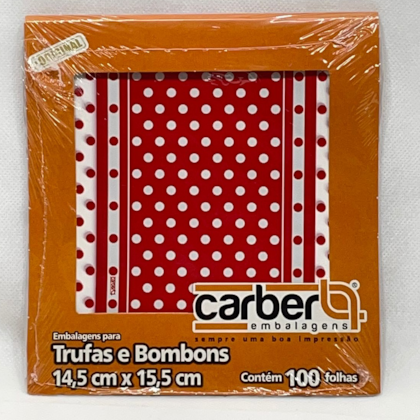 EMB.CARBER P/TRUFA 14,5X15,5 C/100 MAXPOA VER/BCO *CP02