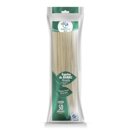 ESPETO DE BAMBU GRD P/CHURRASCO THEOTO C/50