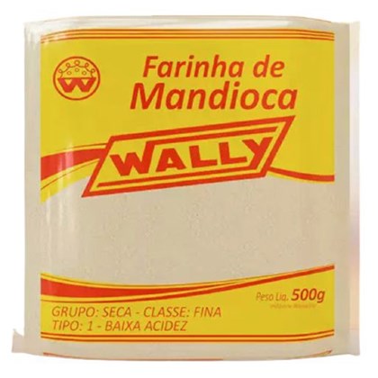 FARINHA DE MANDIOCA FINA WALLY 500GR *CP02