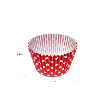 FORM.CUPCAKE FLIP C/45 VERM POA BCO *CP02