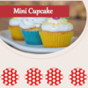 FORM.MINI CUPCAKE FLIP C/45 VERM POA BCO *CP02