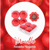 FORMA P/DOCES MINI MARGARIDA C/40 VERM *CP02