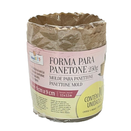 FORMA P/ PANETTONE ULTRAFEST 250GR C/10 *CP02