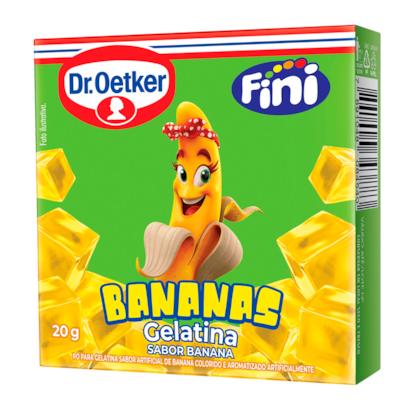 GELATINA FINI BANANAS 20GR SABOR BANANA