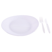 Kit para Churrasco com 10un - Prato Oval Prafesta