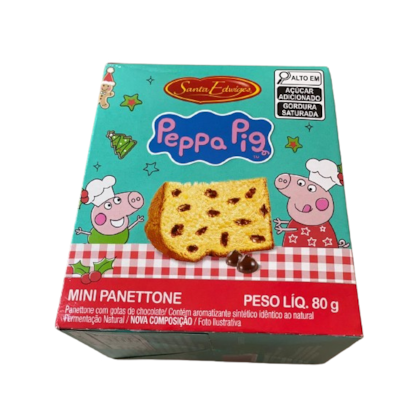 MINI PANETTONE GOT. CHOC PEPPA PIG 80GR - STA EDWIGES *CP02