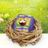 Ovo Milka Sabor Creme Leite 136g - Loffel Ei Milchcrème Egg