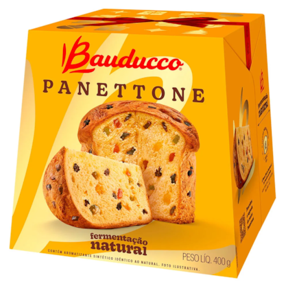 Panettone Bauducco 400gr - Panetone com Frutas Cristalizadas