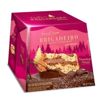 PANETTONE GOT. CHOC C/BRIG. 500GR - STA EDWIGES