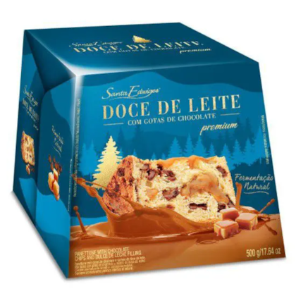 PANETTONE GOT. CHOC C/D.LEITE 500GR - STA EDWIGES