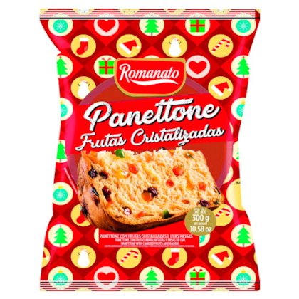 PANETTONE ROMANATO FRUTAS 250GR - 2.LINHA *CP02