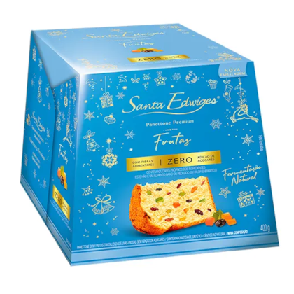 Panettone Zero Açúcar com Frutas 400G - SANTA EDWIGES