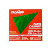 PAPEL CHUMBO 10X9,8 VERDE CROMUS C/300 *CP02