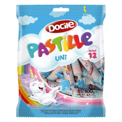 PASTILHA DOCILE PASTILLE UNI PC 100GR FRUTAS *CP01