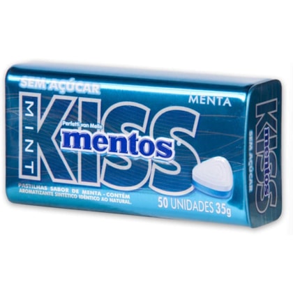 PASTILHA MENTOS KISS 35GR UND MENTA VAREJO *CP02