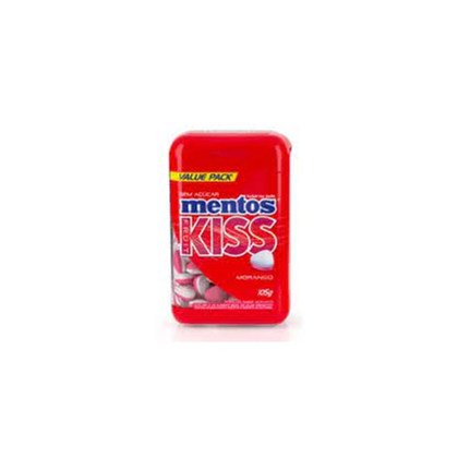 PASTILNHA MENTOS FRUIT KISS MORANGO 105G. S/ACUCAR *CP02