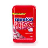 PASTILNHA MENTOS FRUIT KISS MORANGO 105G. S/ACUCAR *CP02