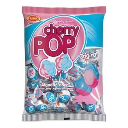 PIRULITO CHERRY POP C/50UN - ALGODAO DOCE *CP01