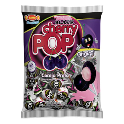 PIRULITO CHERRY POP C/50UN - BLACK