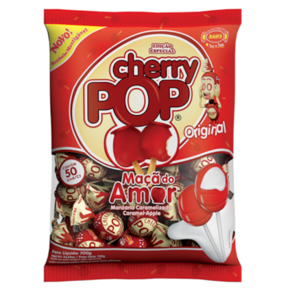 PIRULITO CHERRY POP C/50UN - MACA DO AMOR