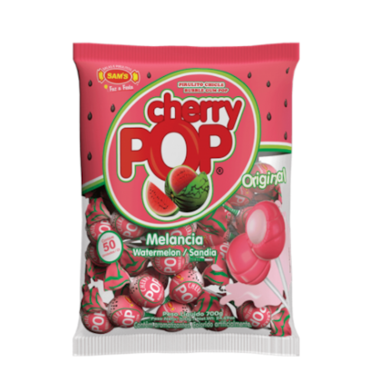 PIRULITO CHERRY POP MELANCIA C/50 UNIDADES