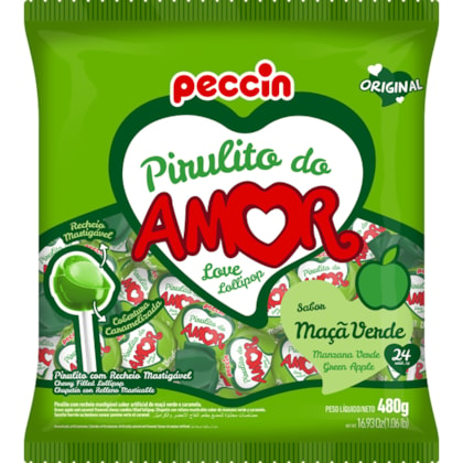 PIRULITO DO AMOR MACA VERDE C/24