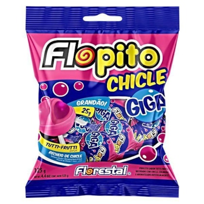 PIRULITO FLOPITO CHICLE GIGA TUTTI FRUIT C/24 *CP03