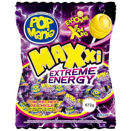 PIRULITO POP MANIA MAXXI ENERGI C/24 EXTREME*RX *CP03