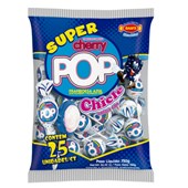 PIRULITO SUPER CHERRY POP BLUE C/25