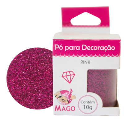 PO MAGO P/DECORACAO 10GR PINK *CP02