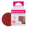 PO MAGO P/DECORACAO 10GR VERM BRILH *CP02