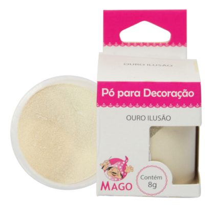 PO MAGO P/DECORACAO 8GR OURO ILUSAO *CP02