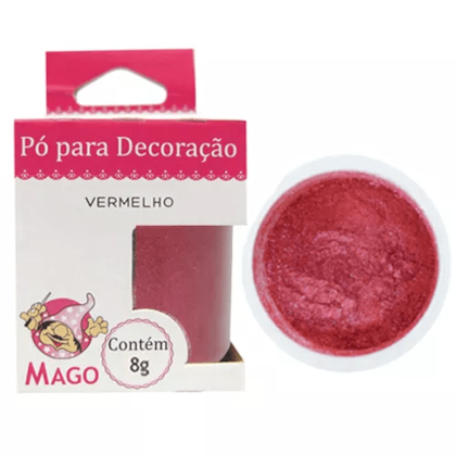 PO MAGO P/DECORACAO 8GR VERMELHO *CP02