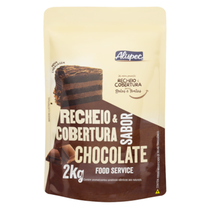 RECHEIO E COBERTURA DE CHOCOLATE ALISPEC 2KG